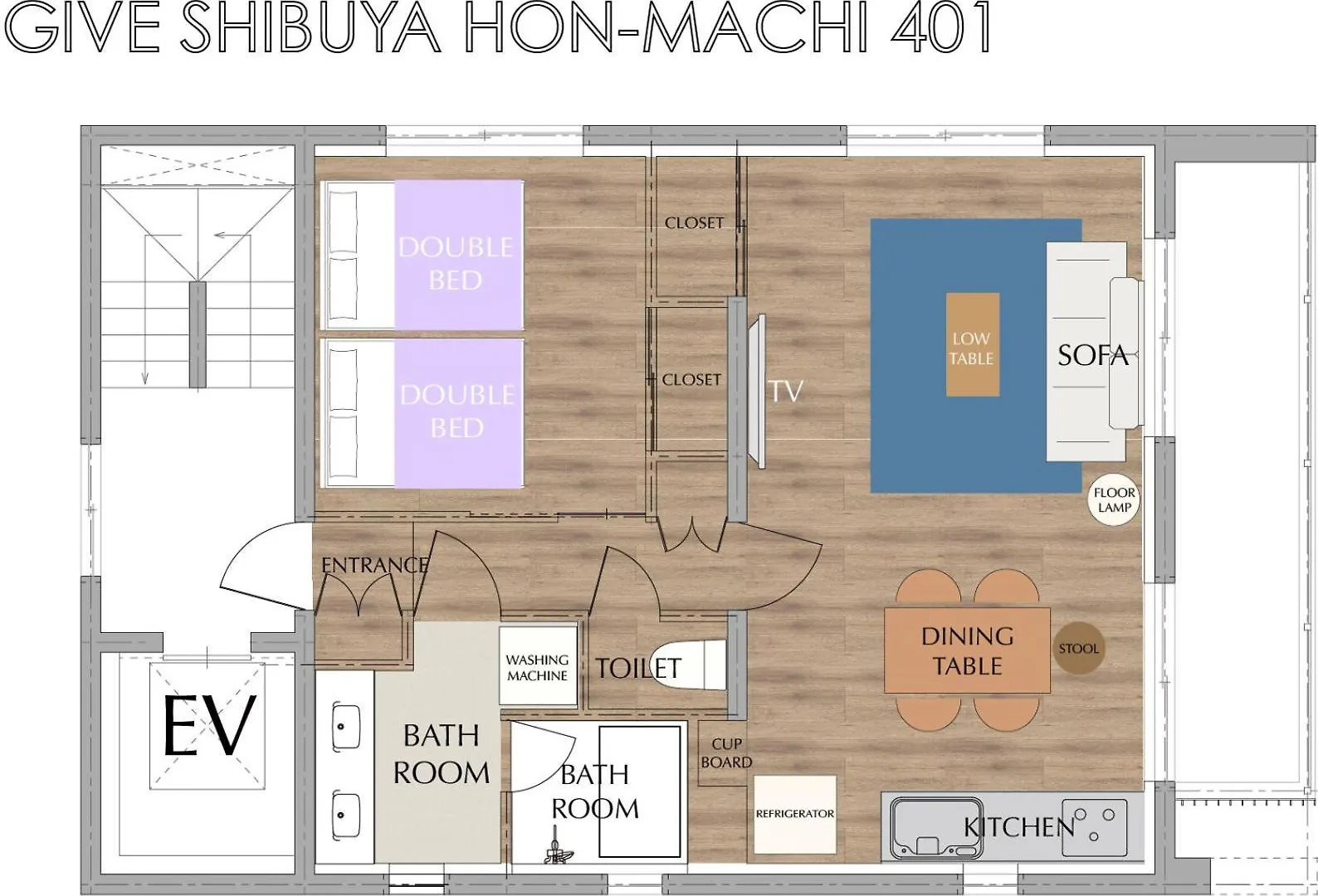 Give Shibuya Honmachi Apartment Tokyo Japan